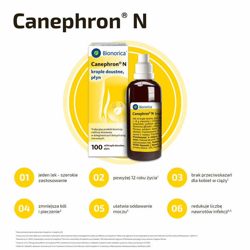 Canephron N - Zapalenie pęcherza krople 100 ml