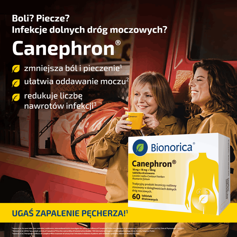 Canephron - Zapalenie pęcherza 60 tabletek drażowanych