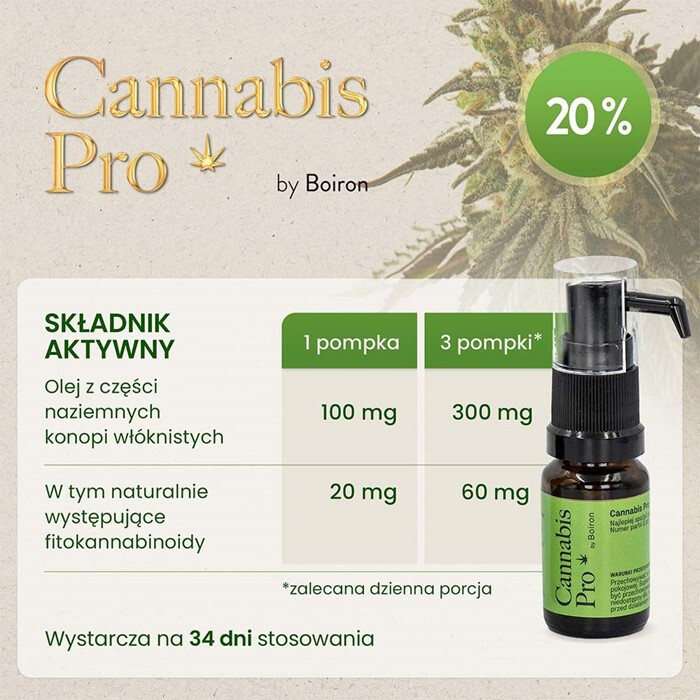 Cannabis Pro by Boiron 20% olej, 11 ml