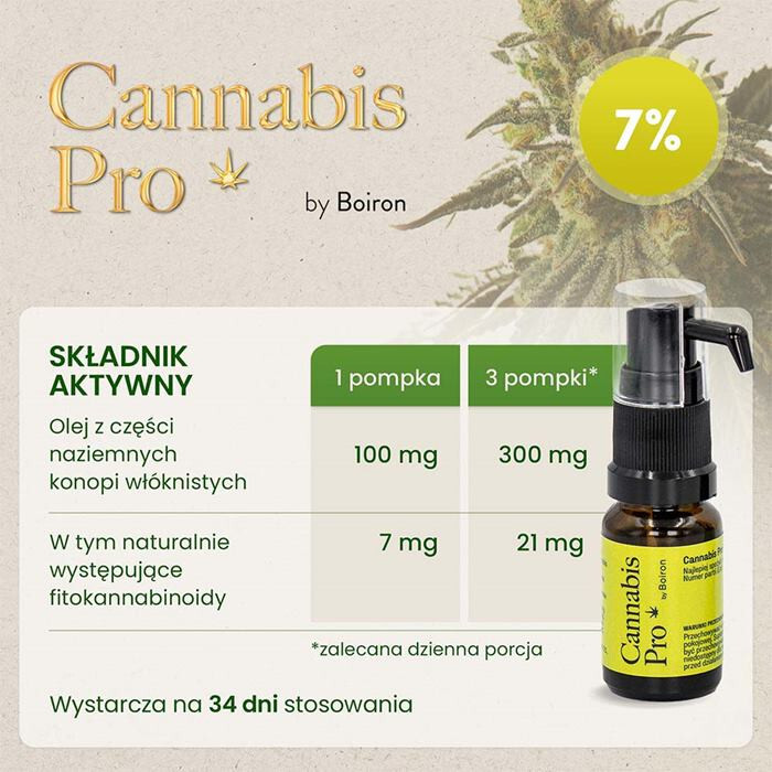 Cannabis Pro by Boiron 7% olej, 11 ml