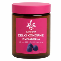 Cannova Żelki konopne CBD z melatoniną, 60 szt.