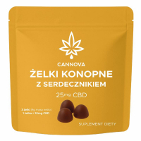 Cannova Żelki konopne CBD z serdecznikiem, 3 szt.