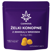 Cannova Żelki konopne CBG z jemiołą i wrzosem, 3 szt.