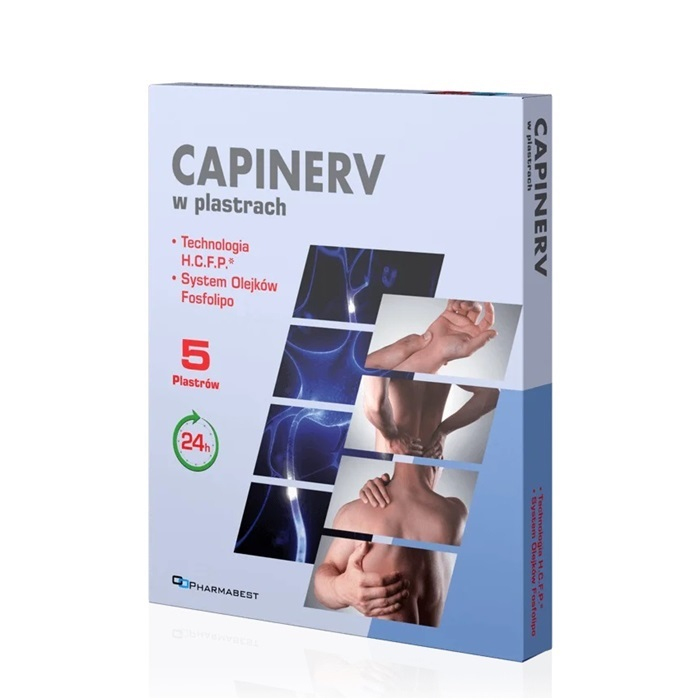 Capinerv plastry z olejkami eterycznymi, 5 szt.