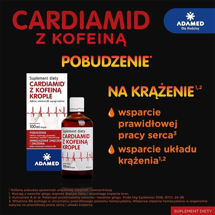 Cardiamid z kofeiną krople, 100 ml