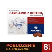 Cardiamid z kofeiną pastylki do ssania, 8 szt.