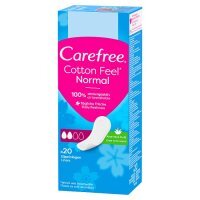 Carefree Cotton Aloe Normal wkładki higieniczne z wyciągiem z aloesu, 20 szt.