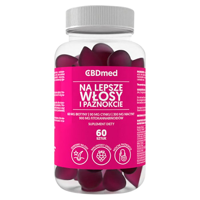 CBDmed Na lepsze włosy i paznokcie żelki, 60 szt.