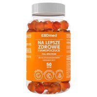 CBDmed Na lepsze zdrowie i samopoczucie Full Spectrum żelki, 50 szt.