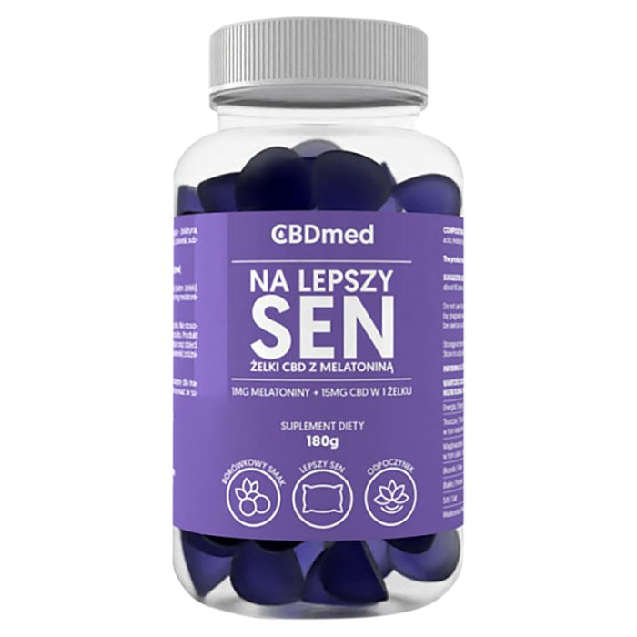 CBDMed żelki na lepszy sen z CBD i melatoniną, 60 szt.