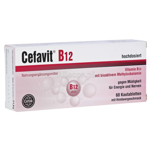 Cefavit B12 tabletki do żucia, 60 szt.