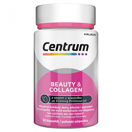 Centrum Beauty & Collagen kapsułki wzmacniające skórę włosy i paznokcie, 30 szt.