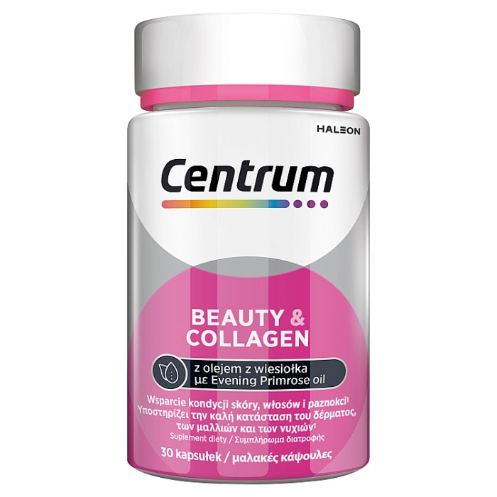 Centrum Beauty & Collagen kapsułki wzmacniające skórę włosy i paznokcie, 30 szt.
