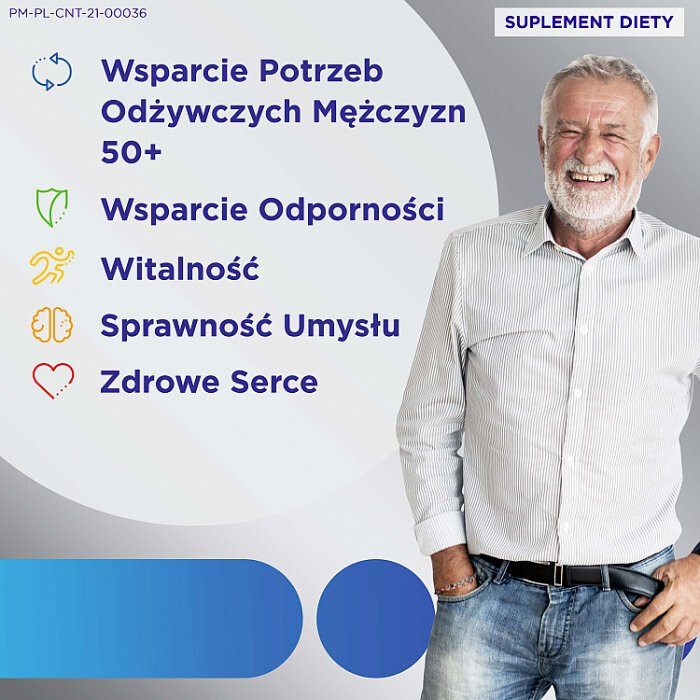 Centrum Silver Man 50+ multiwitamina dla mężczyzn tabletki, 30 szt.