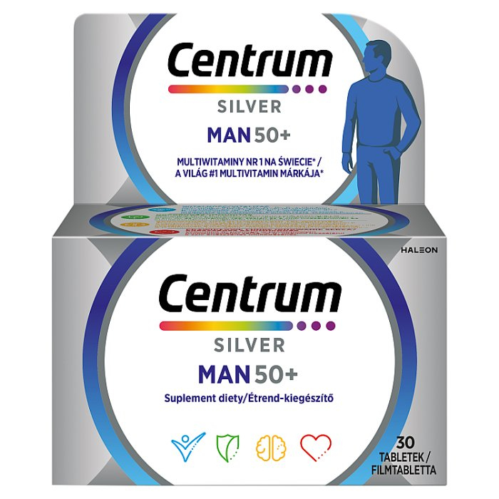 Centrum Silver Man 50+ multiwitamina dla mężczyzn tabletki, 30 szt.