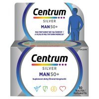 Centrum Silver Man 50+ multiwitamina dla mężczyzn tabletki, 30 szt.