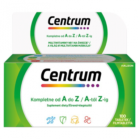Centrum tabletki zawierające zestaw witamin od A do Z, 100 szt.