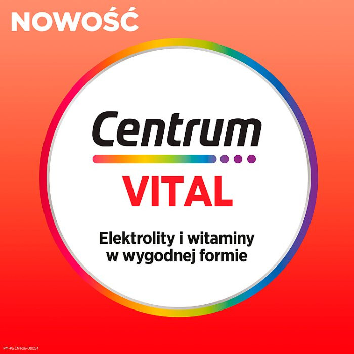 Centrum Vital Dorośli tabletki musujące o smaku brzoskwiniowo-jabłkowym, 20 szt.