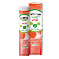 Centrum Vital Dorośli tabletki musujące o smaku brzoskwiniowo-jabłkowym, 20 szt.