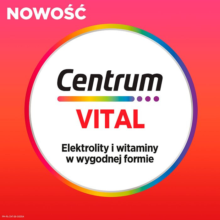 Centrum Vital Junior tabletki musujące o smaku truskawkowym, 20 szt.
