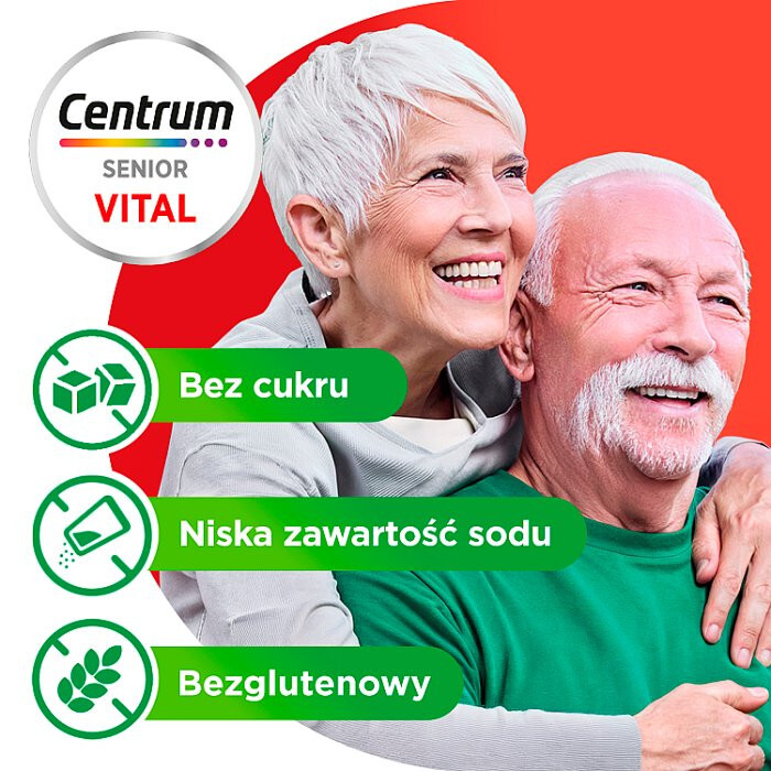 Centrum Vital Senior tabletki musujące o smaku wiśniowym, 20 szt.