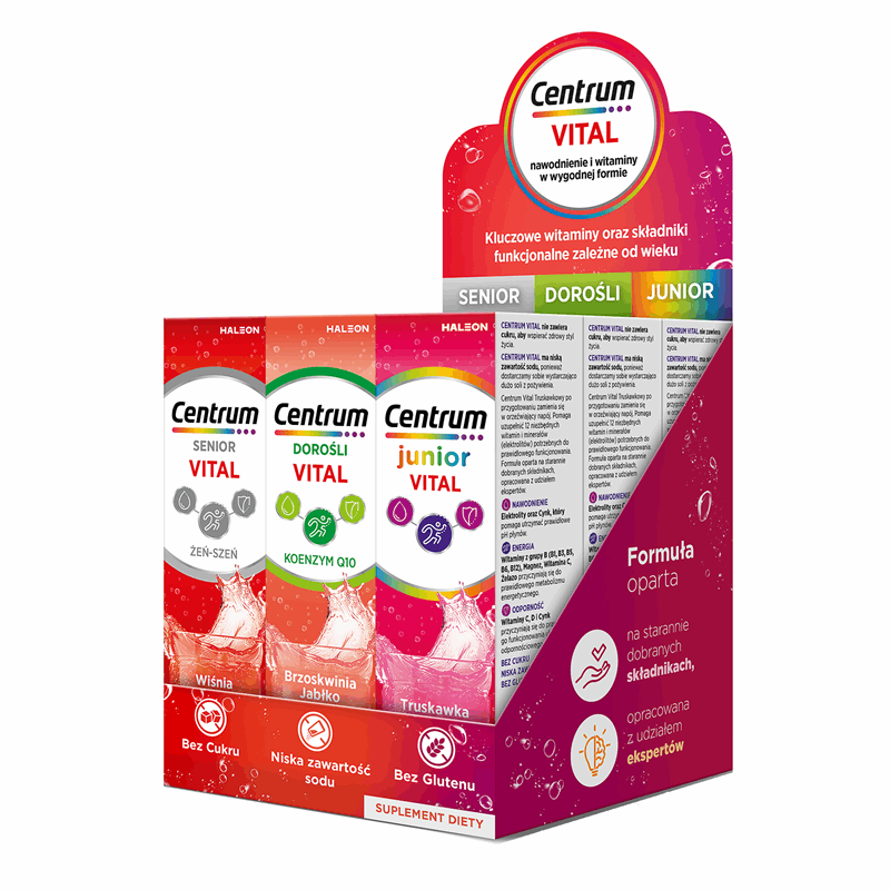 Centrum Vital Zestaw tabletki musujące, 9 x 20 szt.