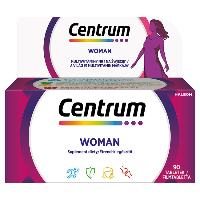 Centrum Woman tabletki z witaminami i minerałami dla kobiet, 90 szt.