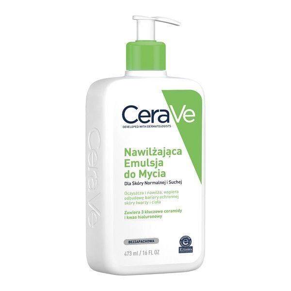 CeraVe emulsja do mycia nawilżająca dla skóry normalnej i suchej, 473 ml