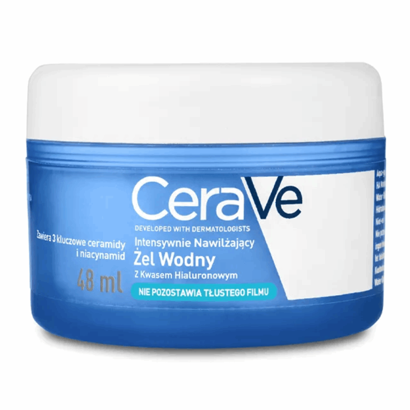 CeraVe Intensywnie nawilżający żel wodny z kwasem hialuronowym, 48 ml