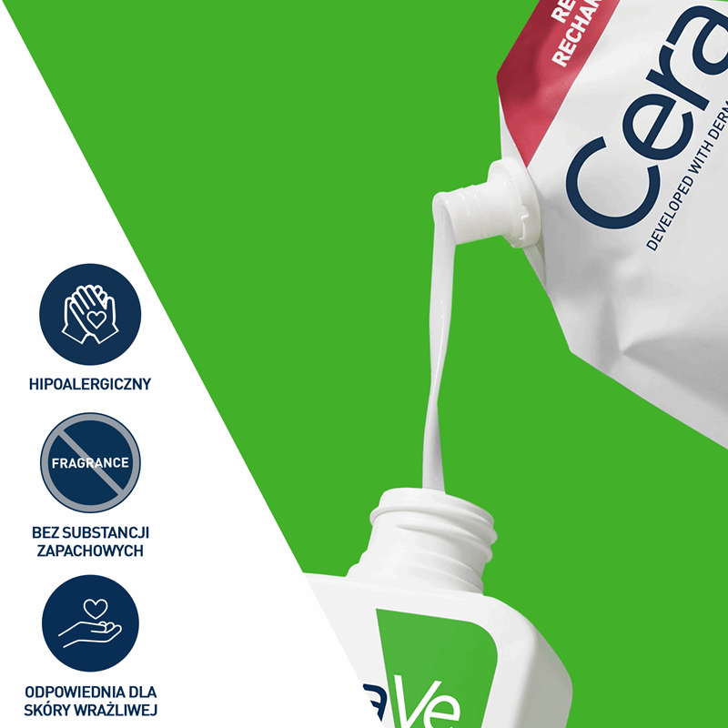 CeraVe Nawilżająca emulsja do mycia skóry normalnej i suchej zapas, 473 ml
