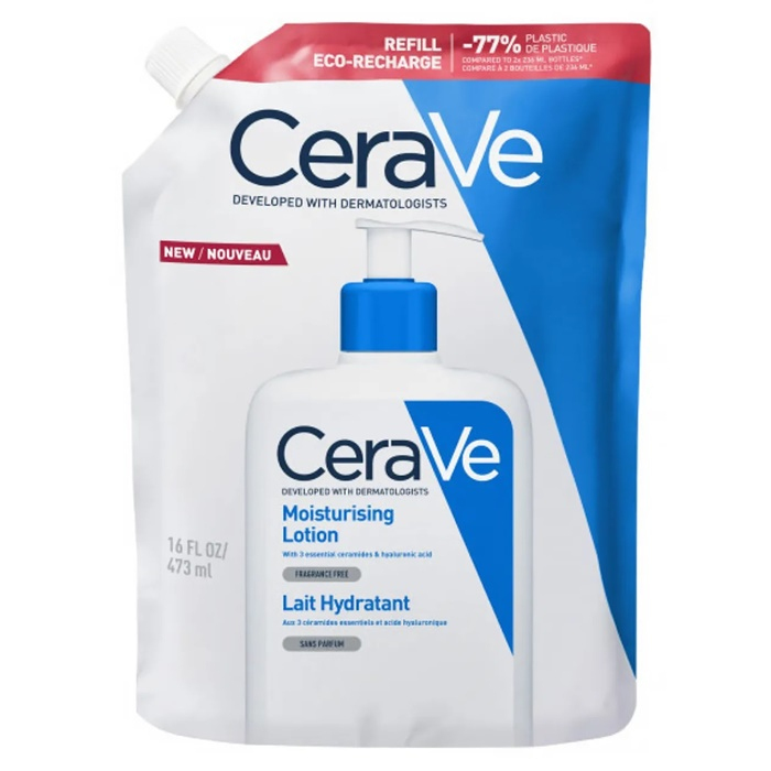 CeraVe Nawilżająca emulsja do skóry suchej i bardzo suchej zapas, 473 ml