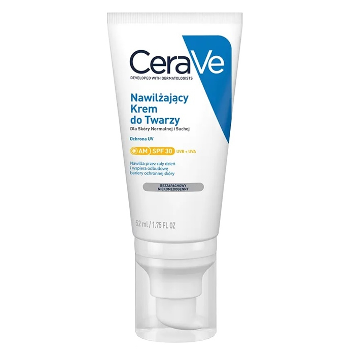CeraVe nawilżający krem do twarzy z filtrem SPF30, 52 ml
