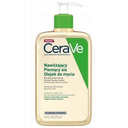 CeraVe Nawilżający Pieniący się Olejek do mycia 473 ml