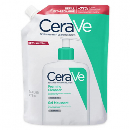 CeraVe Oczyszczający żel do mycia skóry normalnej i tłustej zapas, 473 ml