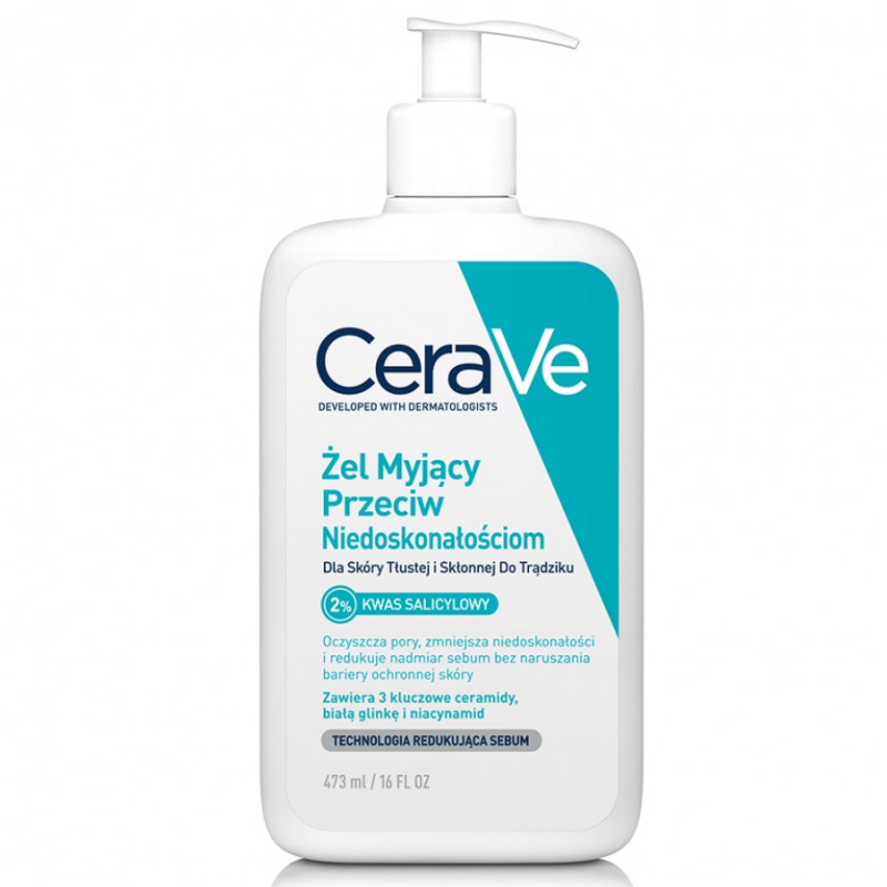 CeraVe Żel myjący przeciw niedoskonałościom, 473 ml