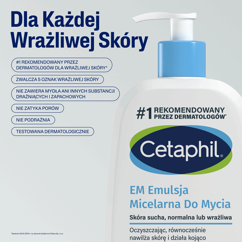 Cetaphil EM Emulsja micelarna do mycia, 473 ml