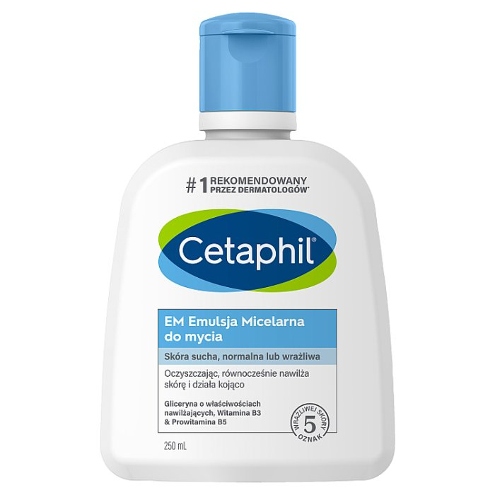 Cetaphil EM emulsja micelarna do mycia do skóry suchej i wrażliwej, 250 ml