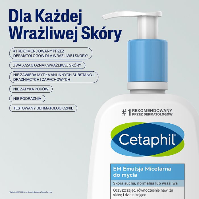 Cetaphil EM emulsja micelarna do mycia z pompką, 236 ml