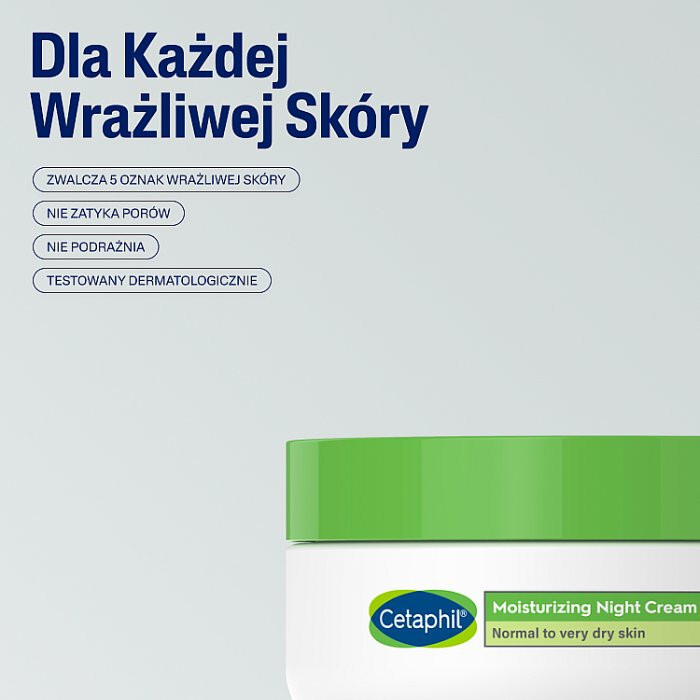 Cetaphil Krem nawilżający do twarzy na noc 48 ml
