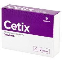 Cetix 400 mg, 7 tabletek powlekanych