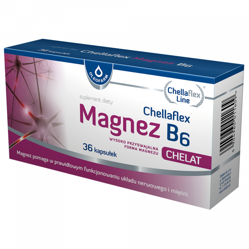 Chellaflex Magnez B6 kapsułki, 36 szt.