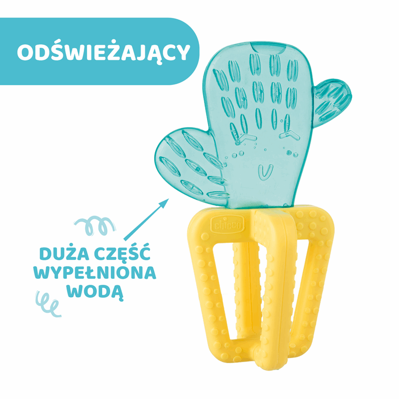 Chicco Gryzak wodny kaktus 4m+, 1 szt.