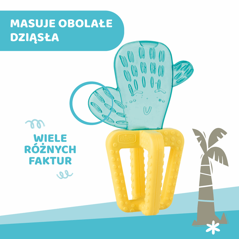 Chicco Gryzak wodny kaktus 4m+, 1 szt.