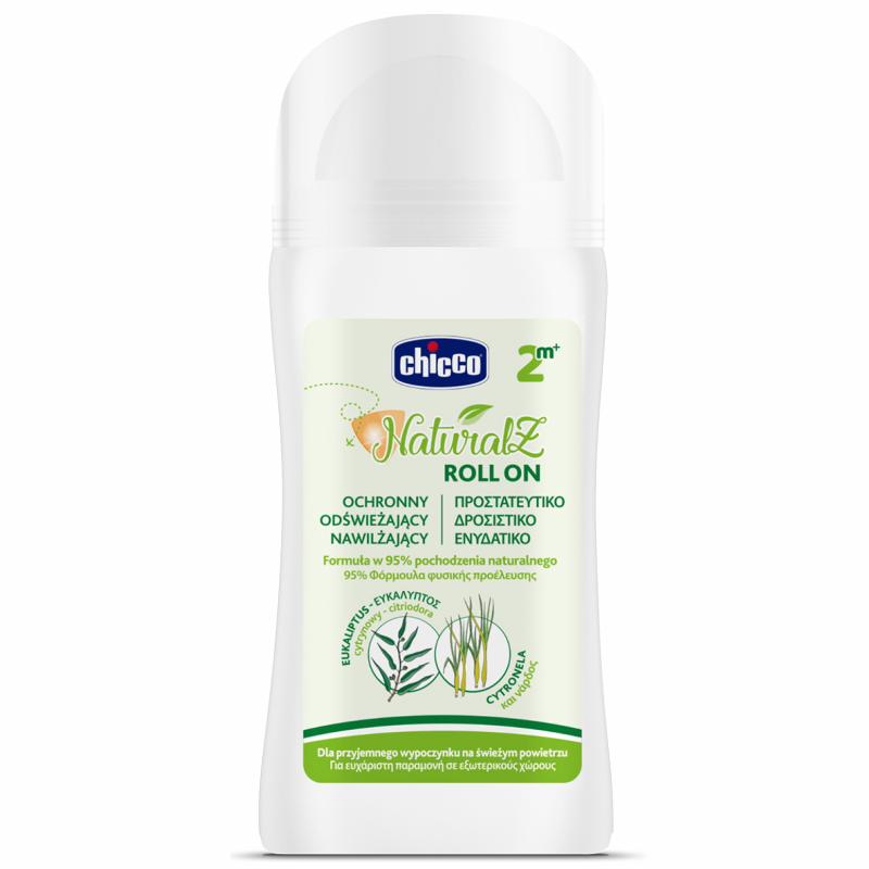 Chicco NaturalZ Roll-on ochronny przeciw komarom dla dzieci od 2. miesiąca życia, 60 ml