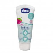 CHICCO Pasta do zębów bez fluoru dla dzieci 12m+ (truskawkowa) 50 ml
