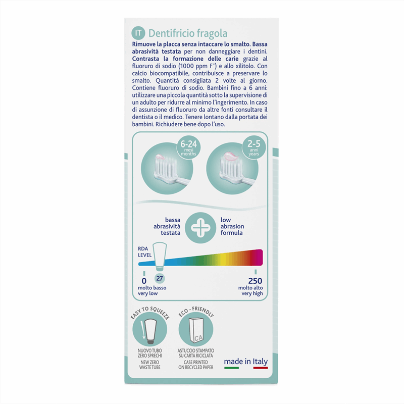 Chicco Pasta do zębów z fluorem o smaku truskawkowym (1-5 lat), 50 ml