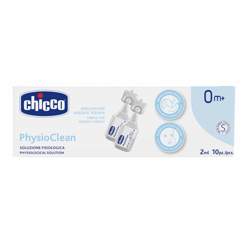 Chicco PhysioClean Izotoniczny roztwór soli fizjologicznej ampułki, 10 szt. x 2 ml
