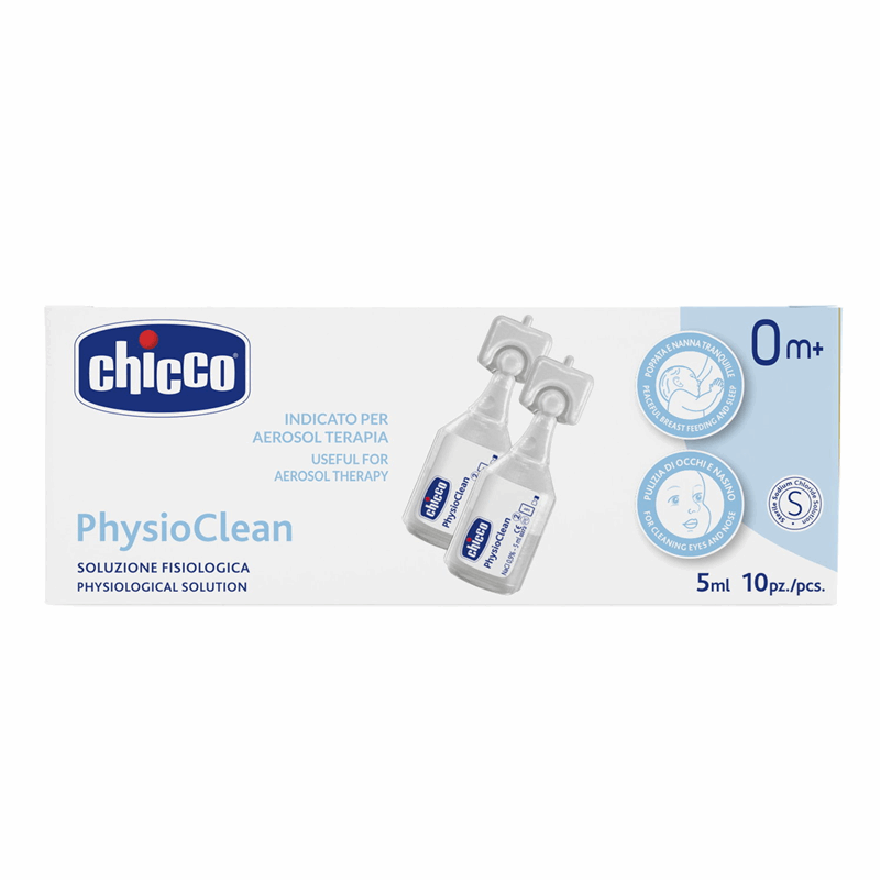 Chicco PhysioClean Izotoniczny roztwór soli fizjologicznej ampułki, 10 szt. x 5 ml