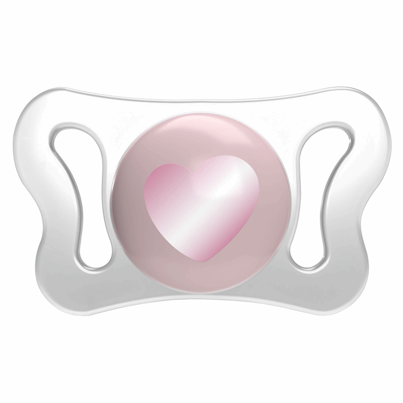 Chicco Smoczek silikonowy uspokajający PhysioForma Micro różowy 0-2 m, 2 szt.