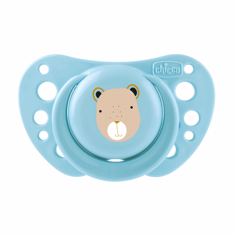 Chicco Smoczek uspokajający silikonowy PhysioForma Air niebieski 2-6 m, 2 szt.